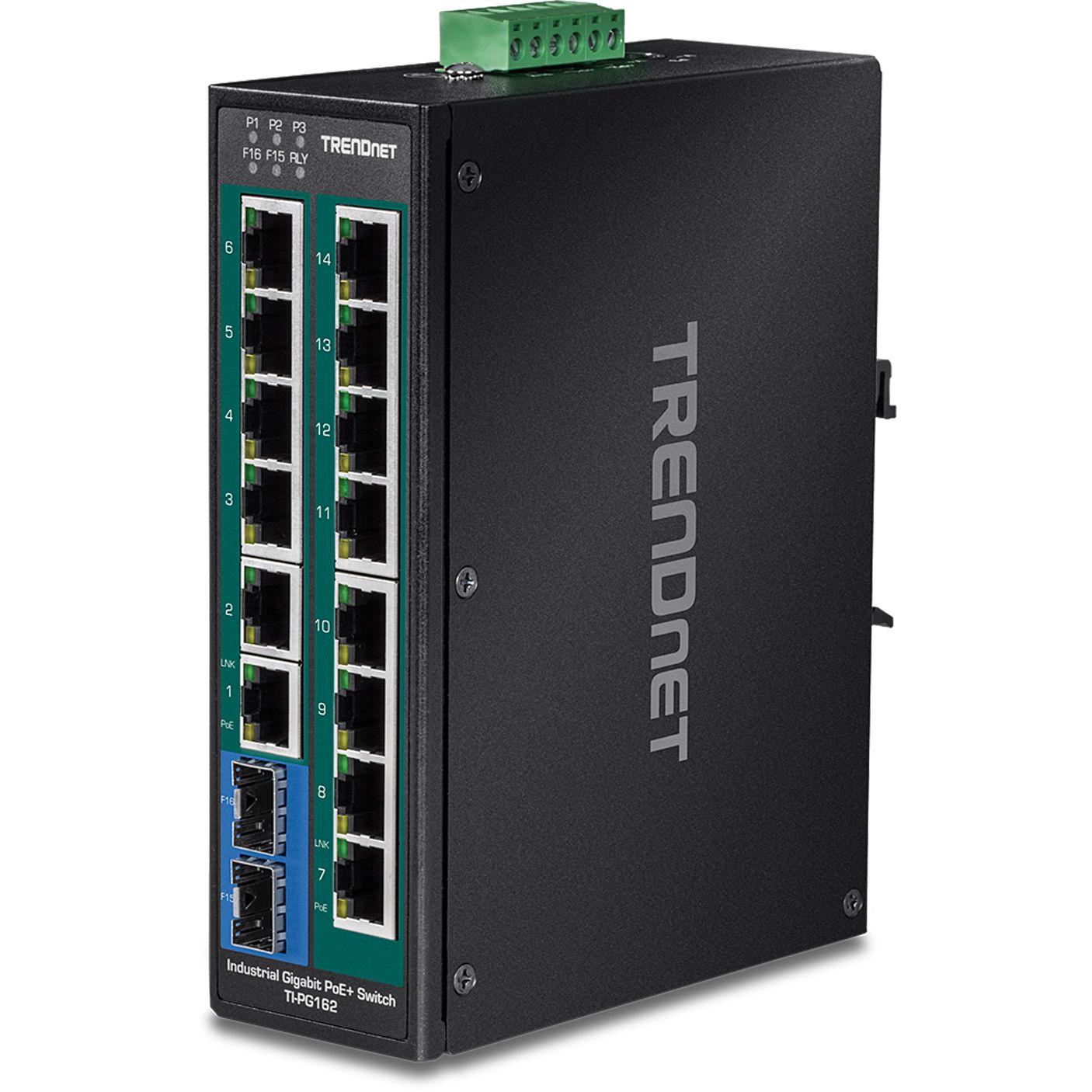 Trendnet TI-PG162, Unmanaged 16 Port Gigabit Switch With PoE