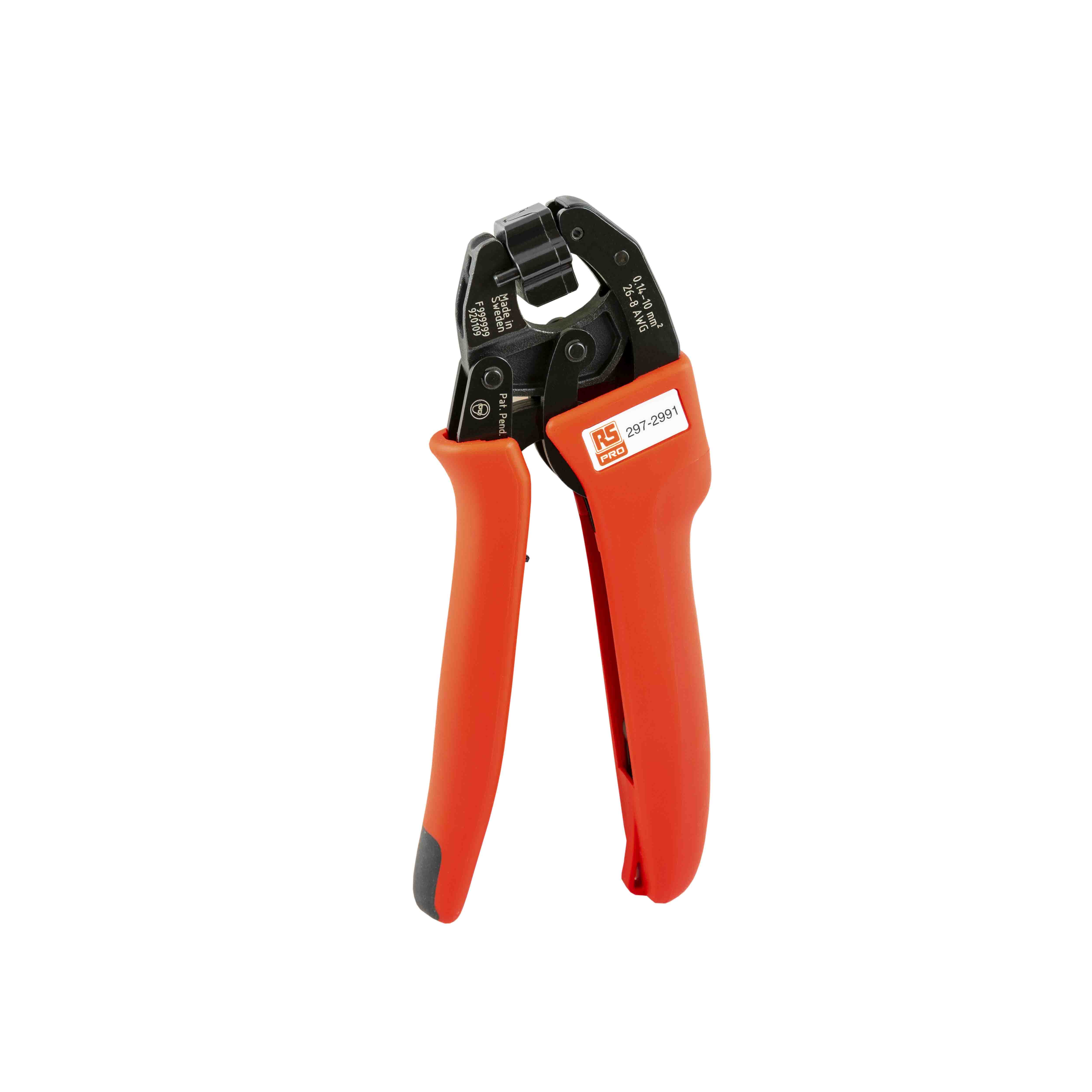 RS PRO Hand Ratcheting Crimp Tool for Wire End Sleeves, 0.14 → 10mm² Wire