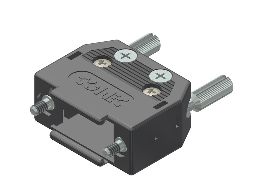 Amphenol CONEC 165X1 Series PBT Horizontal D Sub Backshell