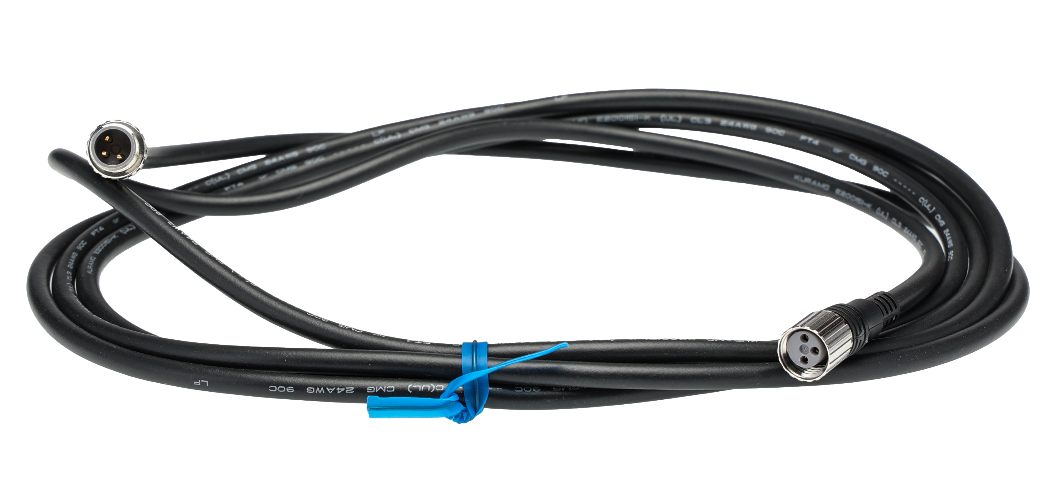 Omron Female 3 way M8 to Male M8 Sensor Actuator Cable, 2 m