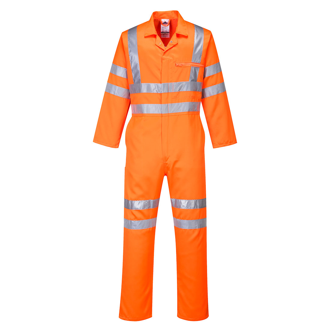 Portwest Orange Reusable Hi Vis Overalls, XXL