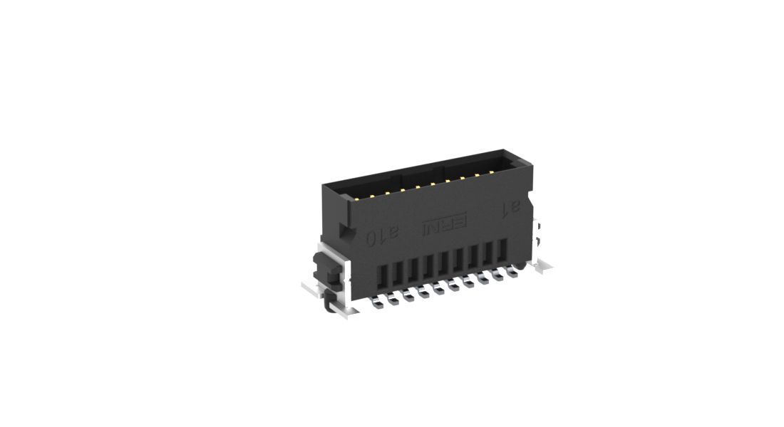 ERNI SMC Series Vertical Surface PCB Header, 20 Contact(s), 1.27 mm Pitch, 2 Row, Shrouded