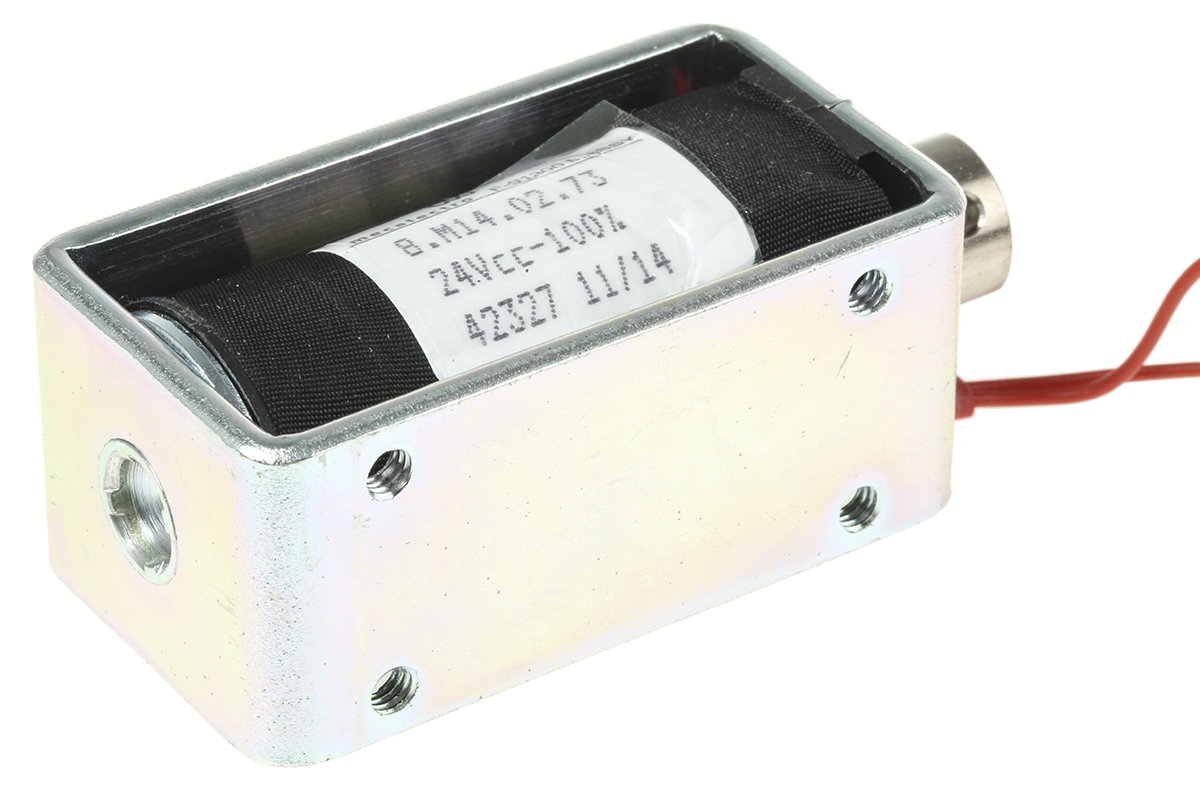 Mecalectro Linear Solenoid, 24 V dc, 2 → 8N, 57.7 x 32 x 25.4