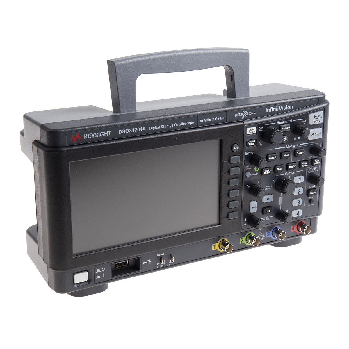 Keysight Technologies DSOX1204A InfiniiVision 1000 X Series, 70MHz Bench Oscilloscope, 4 Analogue Channels