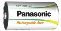hhr-1sre-2b Panasonic HHR-1SRE/2B, NiMH Rechargeable D Batteries, 2800mAh