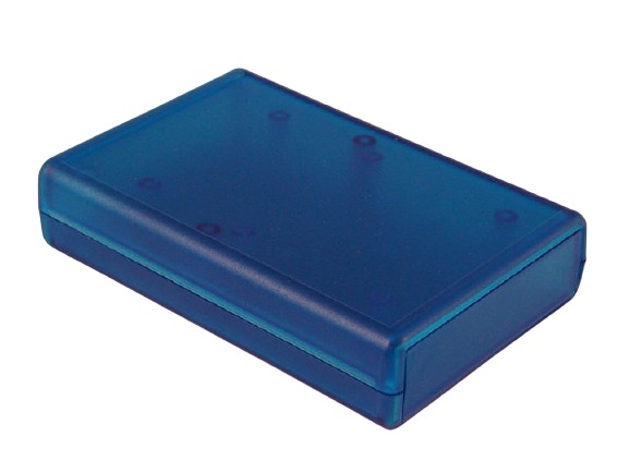 Hammond Transparent Blue ABS Instrument Case, 109 x 74 x 25mm