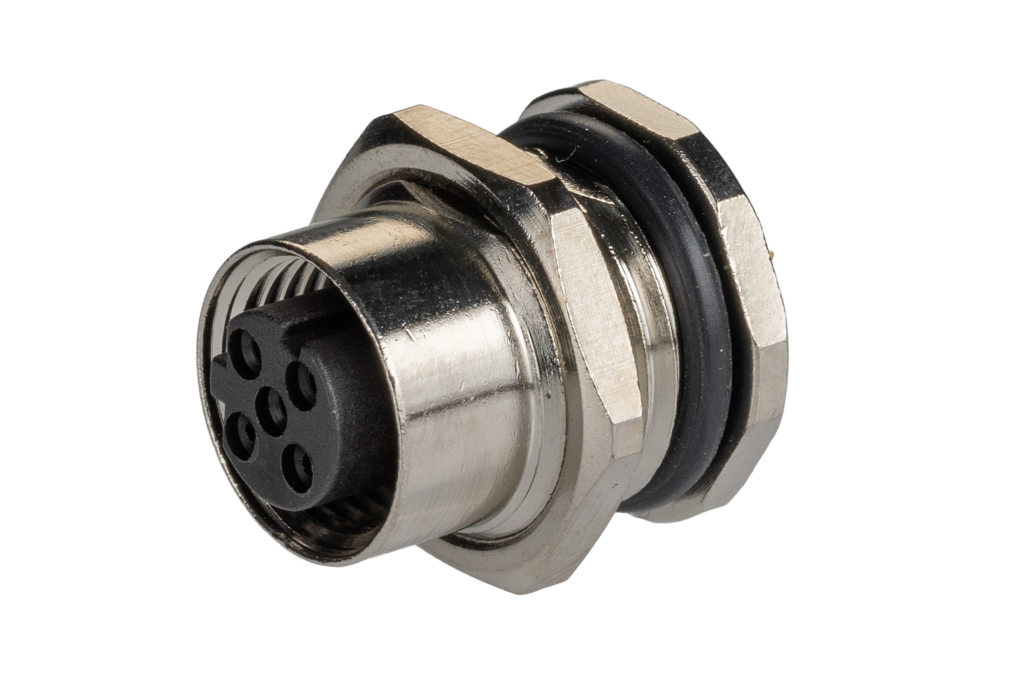 TE Connectivity Circular Connector, 4 Contacts, Rear, M12 Connector, Plug, Female, IP67, M12 Series