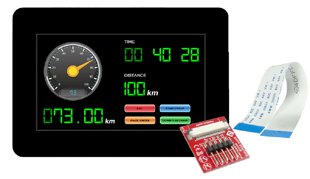 4D Systems gen4-uLCD-43DCT-CLB TFT LCD Colour Display / Touch Screen, 4.3in, 480 x 272pixels