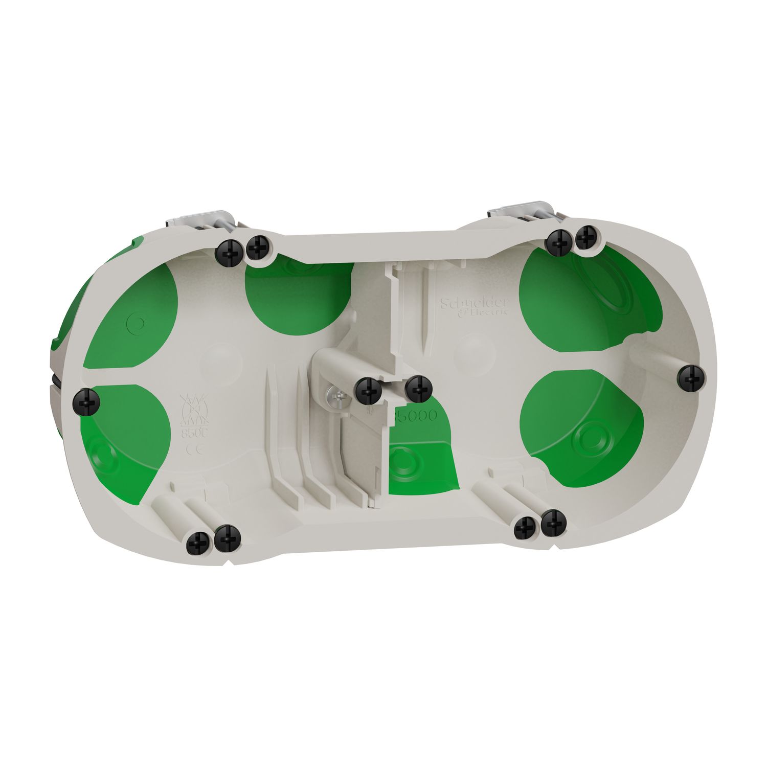 Schneider Electric Polypropylene Junction Box, IP40, 2 Gangs, 142 x 39 x 71mm