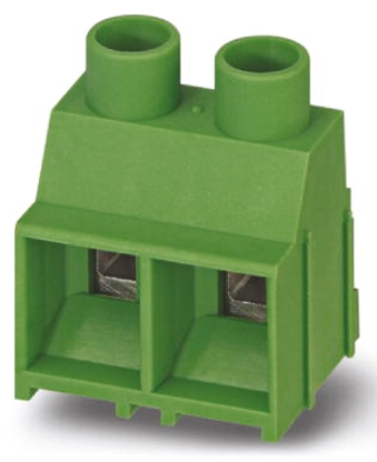Phoenix Contact MKDS 5 HV/2-9.52 Series PCB Terminal Block, 2-Contact, 9.52mm Pitch, Through Hole Mount, 1-Row, Screw