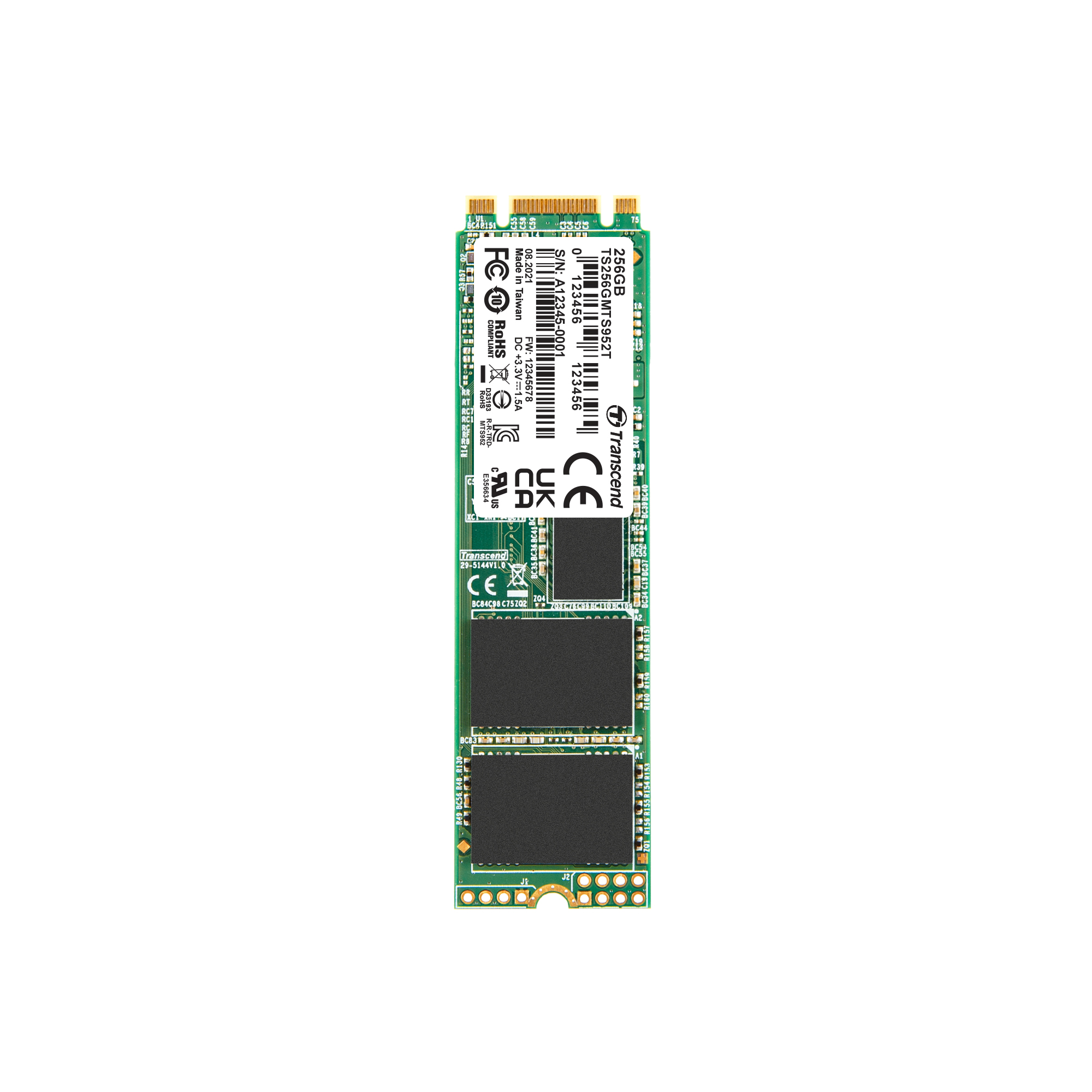 Transcend TS256GMTS952T M.2 TYPE 2280-D2-B-M Internal SSD