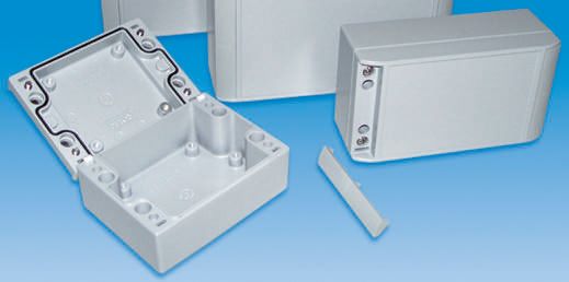 ROLEC AluCASE Series Grey Die Cast Aluminium Enclosure, IP67, Grey Lid, 280 x 170 x 90mm