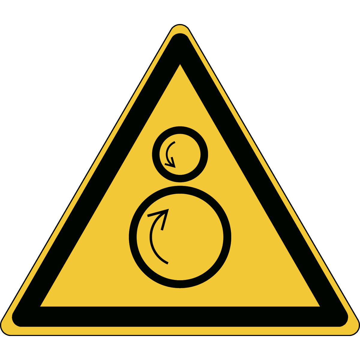 Brady Self-Adhesive Machinery Hazard Hazard Warning Sign