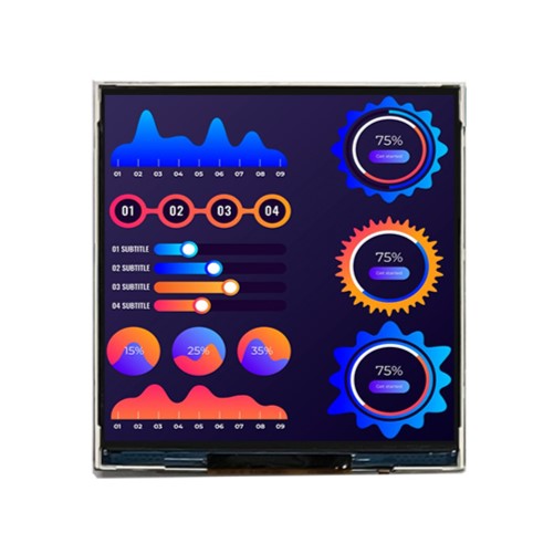 Midas MDT0400A-USBC IPS TFT TFT LCD Display / Touch Screen, 4in, 720 X720pixels