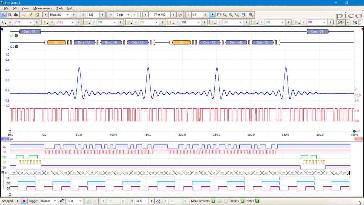 Pico Technology 6424E PicoScope 6000E Series, 500MHz PC Based Oscilloscope, 4 Analogue Channels - RS Calibrated