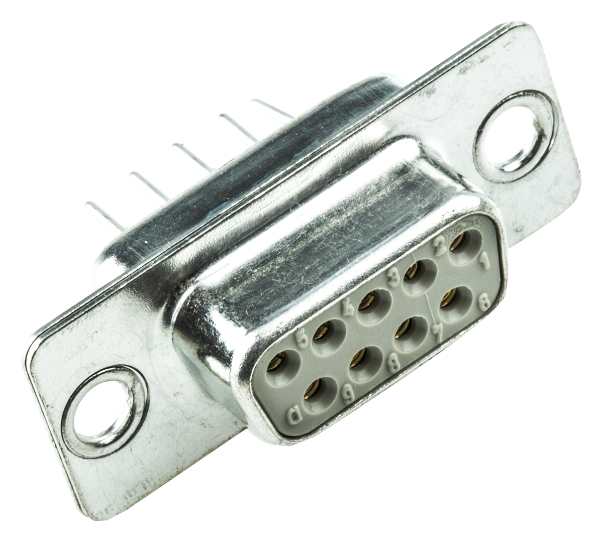 HARTING 9 Way Through Hole D-sub Connector Socket, 2.74mm Pitch