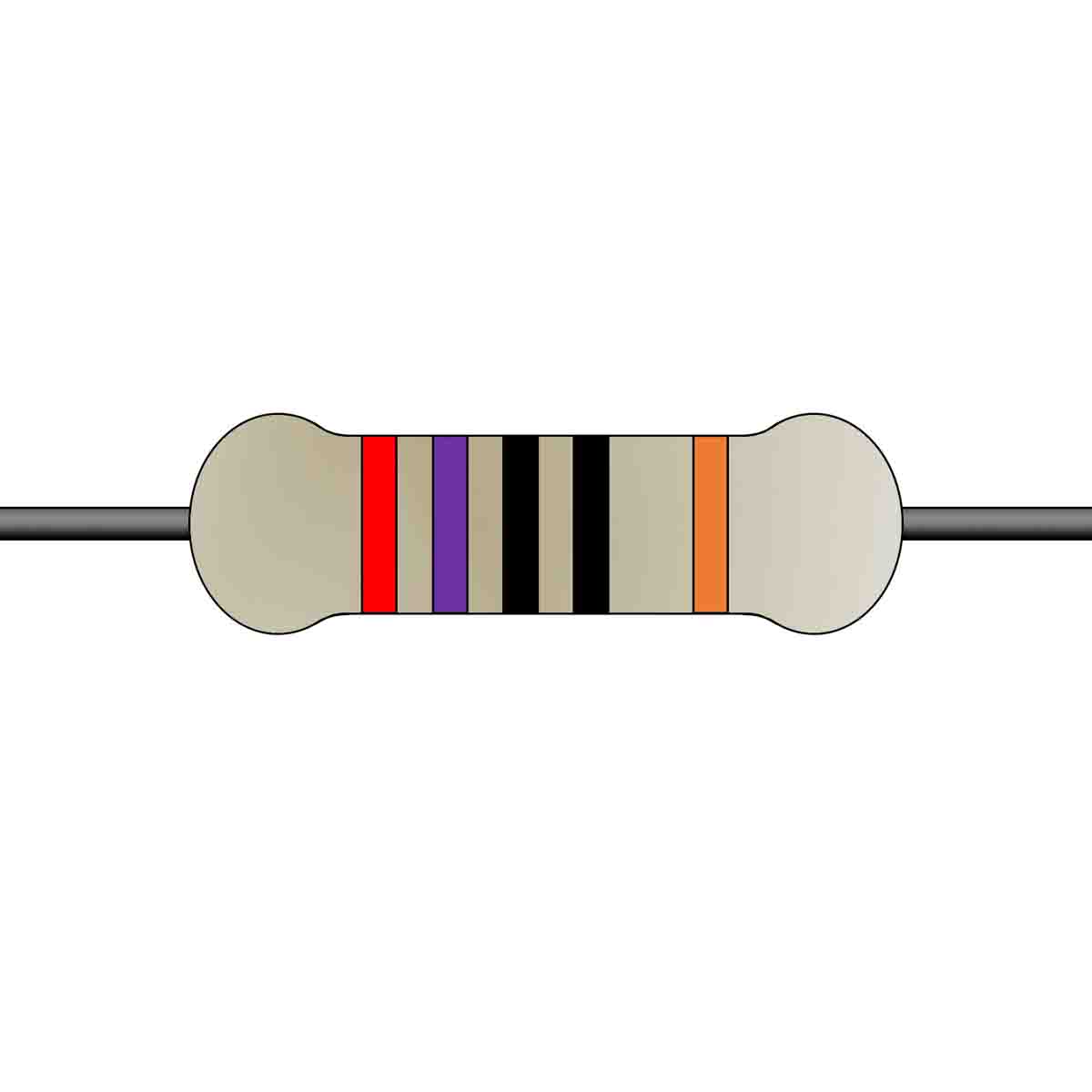 Yageo 270Ω Metal Film Fixed Resistor 0.25W ±1% MFR-25FTE52-270R
