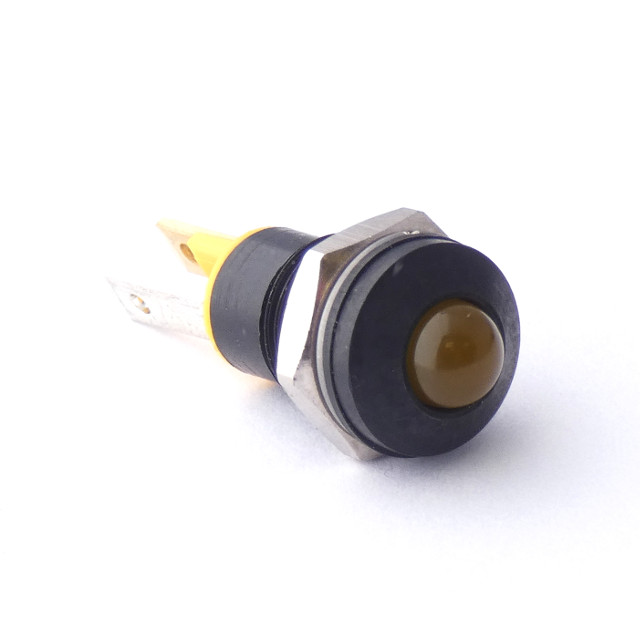 CML Innovative Technologies 1904X Series Yellow Panel Mount Indicator, 2.2V, 8mm Mounting Hole Size, Solder Tab