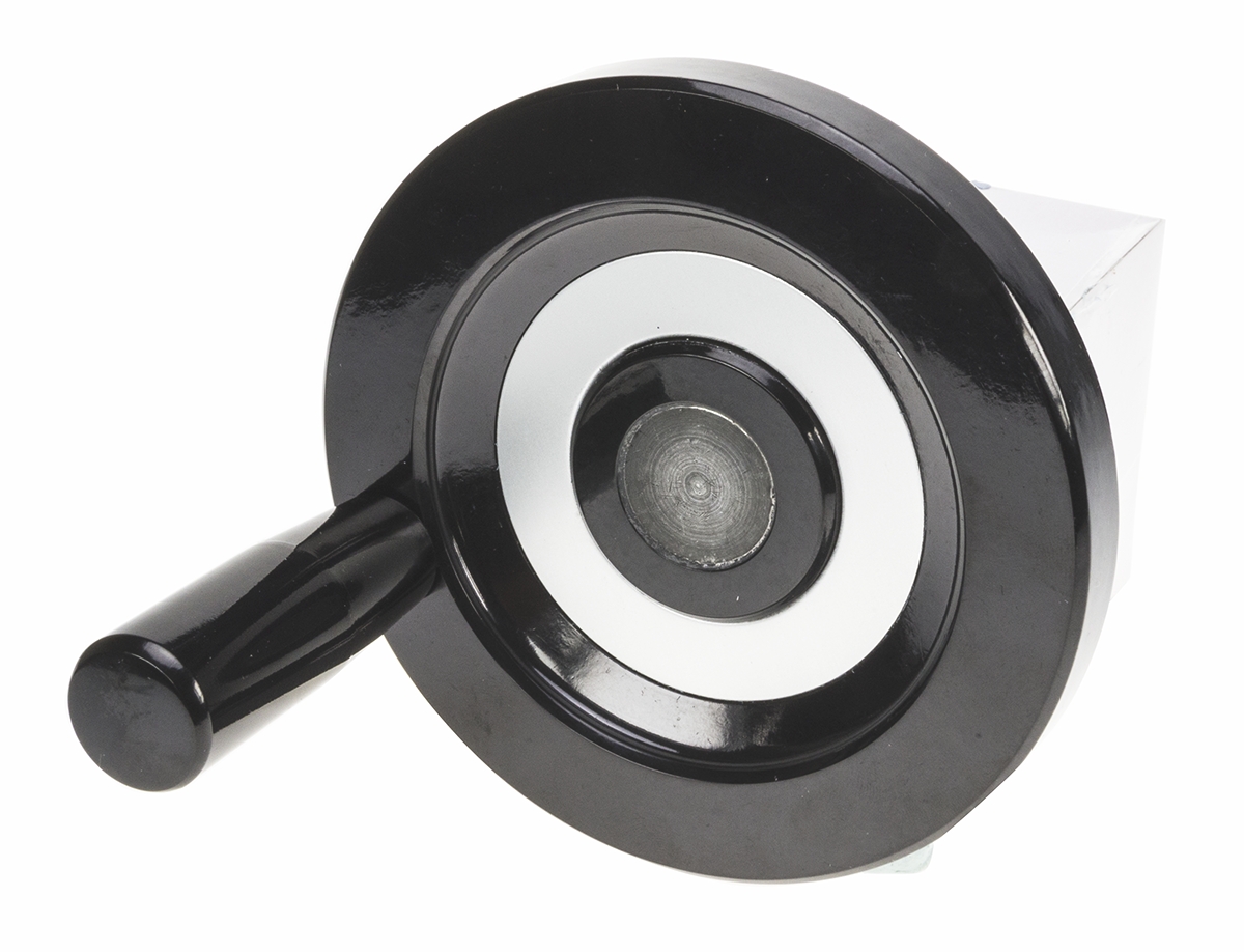 Elesa Black Duroplast Hand Wheel, 125mm diameter