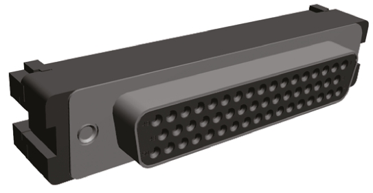 TE Connectivity Amplimite HDF-20 50 Way Right Angle Cable Mount D-sub Connector Socket, 2.76mm Pitch