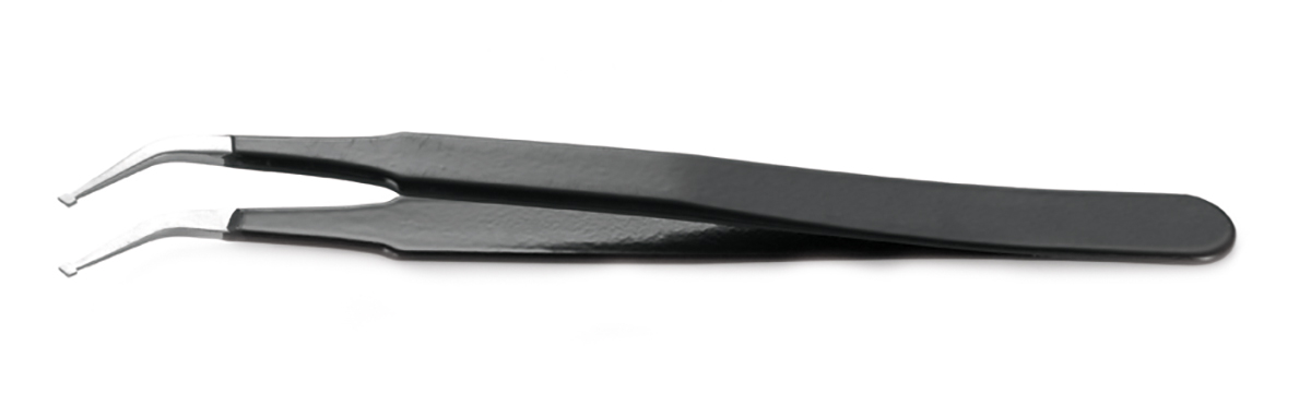 RS PRO 115 mm, Stainless Steel, Flat, ESD Tweezers