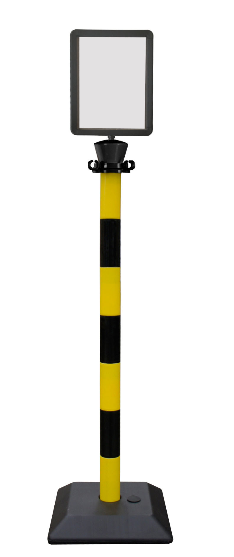 Viso Black & Yellow Plastic Barrier Post