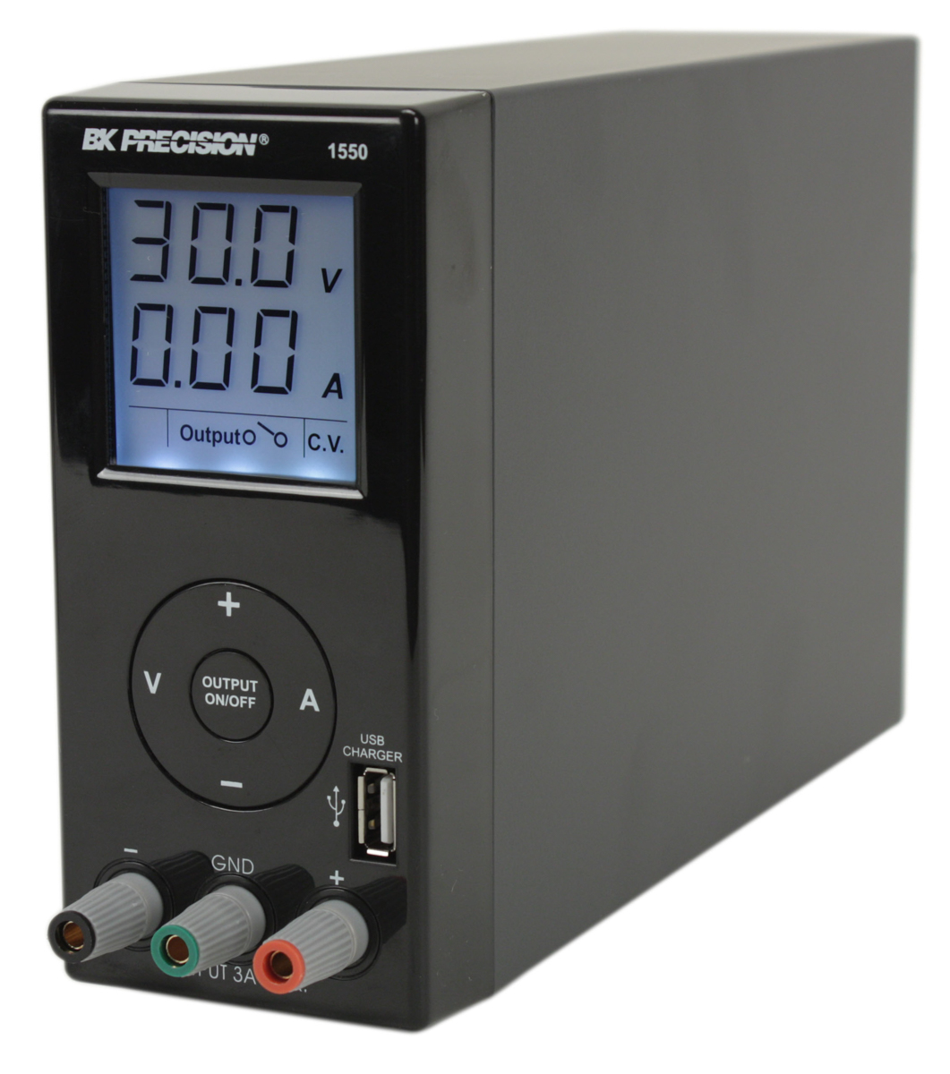 BK Precision 1550 Series Digital Bench Power Supply, 0 → 36V, 0 → 3A, 1-Output, 108W