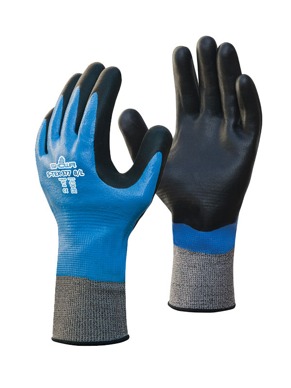 Showa Blue Polyester Work Gloves Cut Resistant
