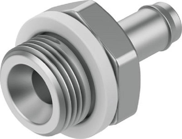 Festo CRCN Series Straight Fitting, M5 Male to Push In 6 mm, Threaded-to-Tube Connection Style, 13968