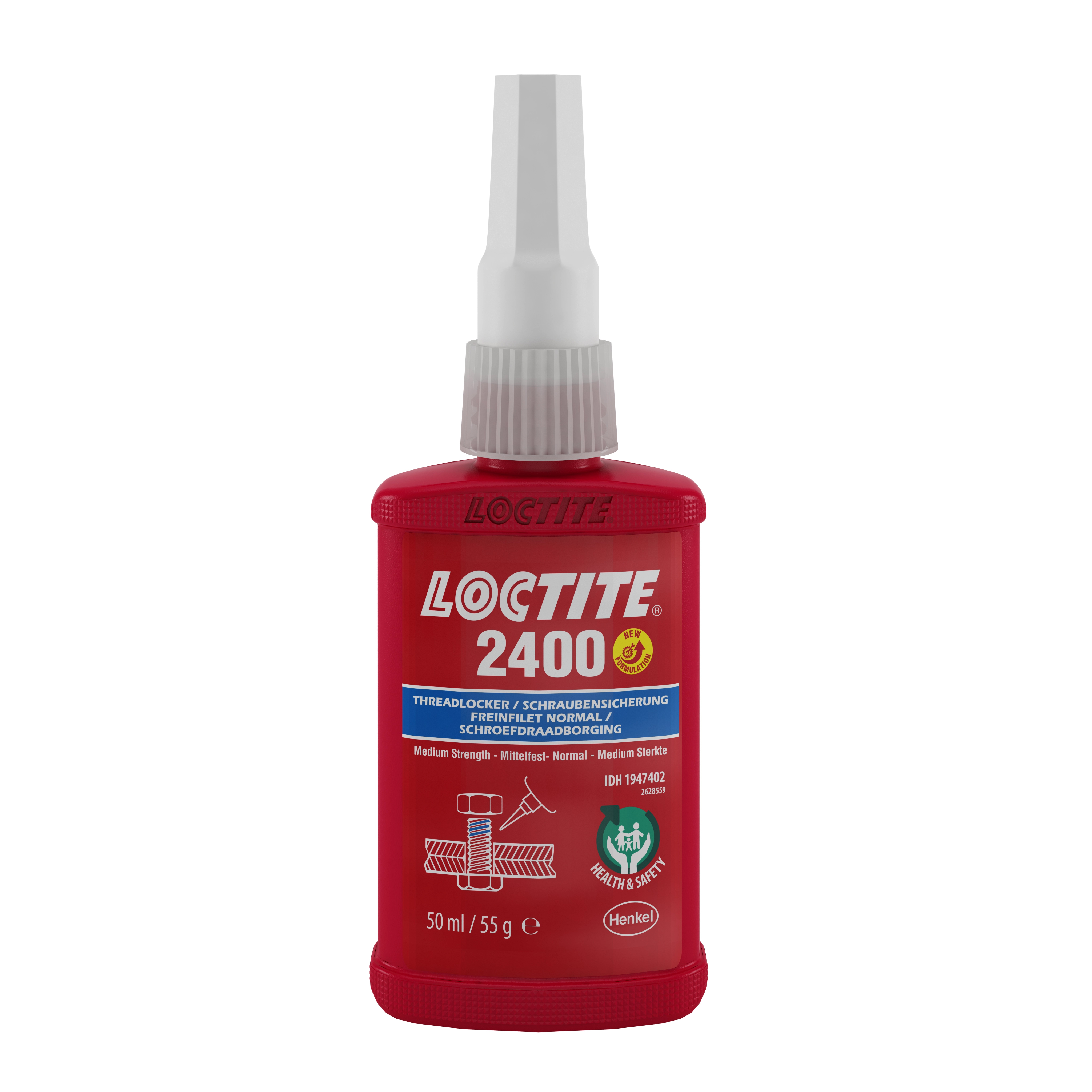 Loctite Loctite 2400 Blue Threadlocking Adhesive, 50 ml, 24 h Cure Time