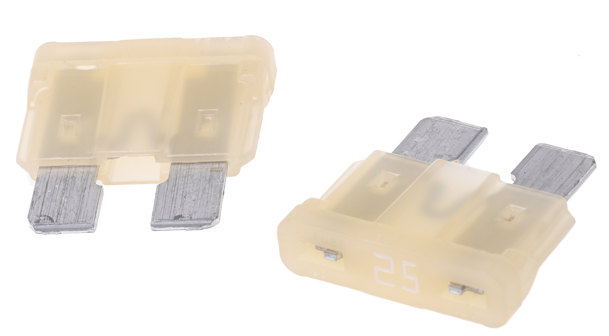 Littelfuse 25A White Blade Car Fuse, 32V dc
