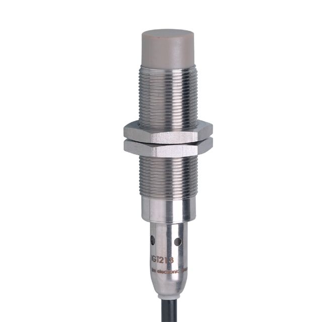 ifm electronic Inductive Threaded Barrel Proximity Sensor, M18, 12 mm Detection, PNP/NPN NO, 10 → 30 V dc