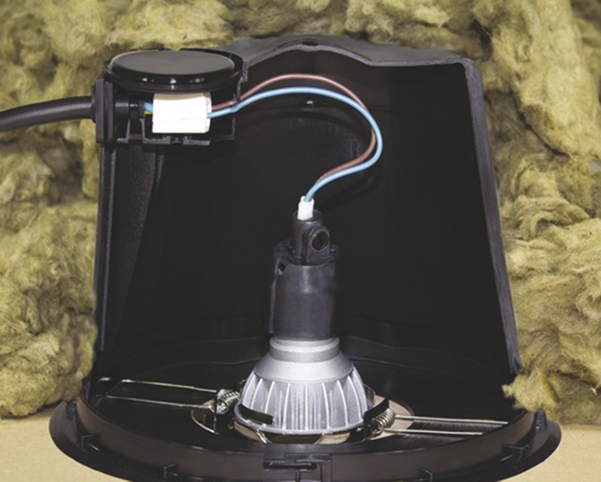 HellermannTyton Lighting Cover for use with Reel and blowed-in insulations with LED and Compact Fluorescent Lamps,