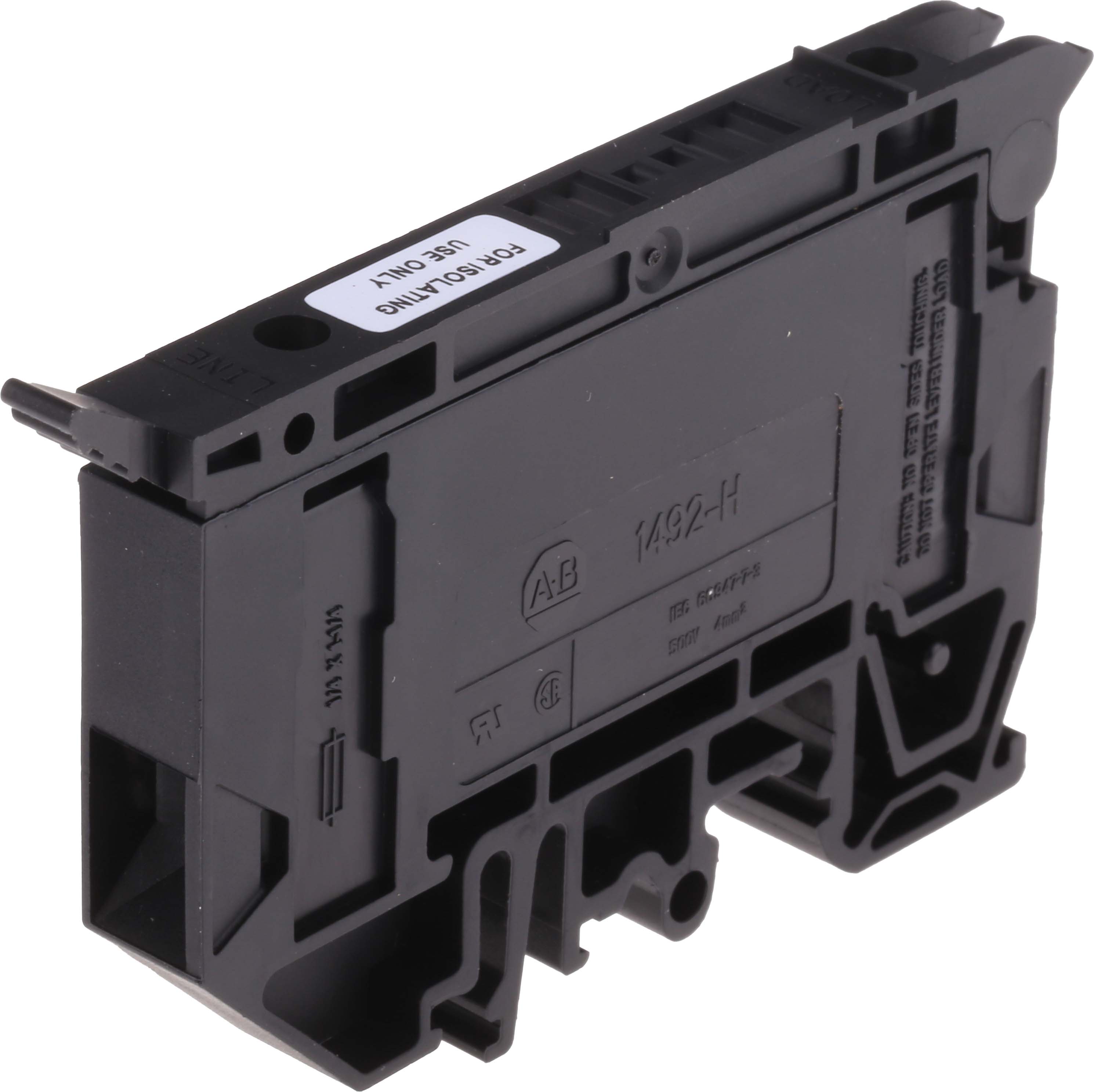 Allen Bradley 1492-H7 1492-H Series Black, 4 → 0.05mm², Single-Level, Screw Termination