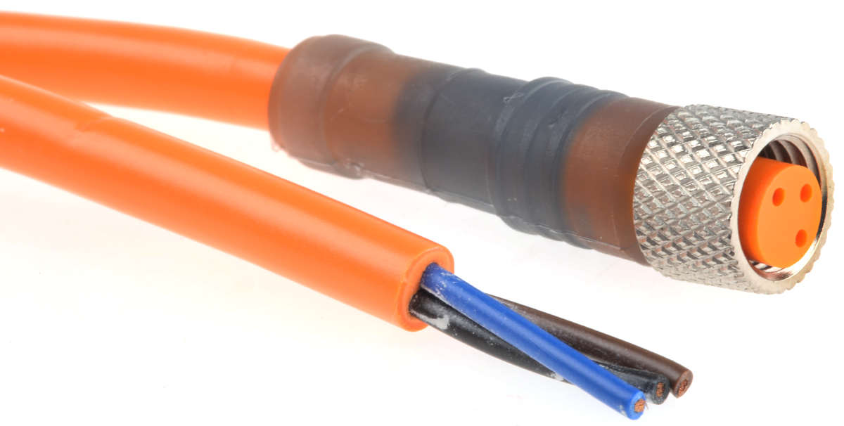 Lumberg Automation Female 3 way M8 to Unterminated Free End Sensor Actuator Cable, 2 m