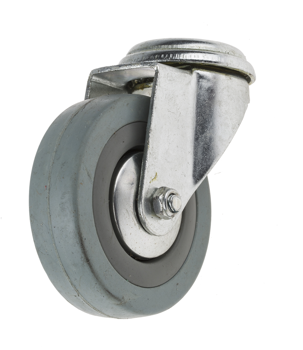 RS PRO Swivel Castor Wheel, 70kg Capacity, 75mm Wheel