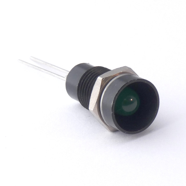 CML Innovative Technologies 1905X Series Green Panel Mount Indicator, 2.2V, 8mm Mounting Hole Size, Lead Wires