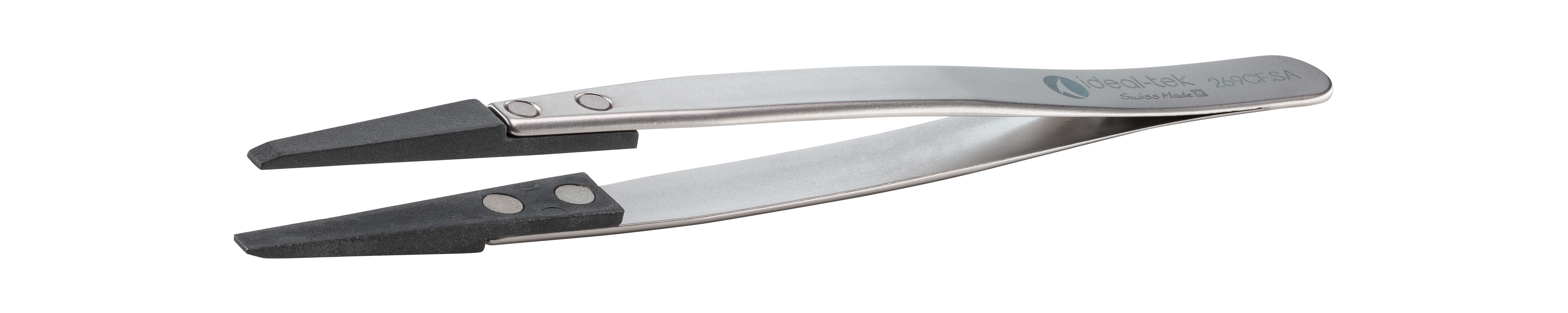 ideal-tek 130 mm, Stainless Steel, Straight, ESD Tweezers