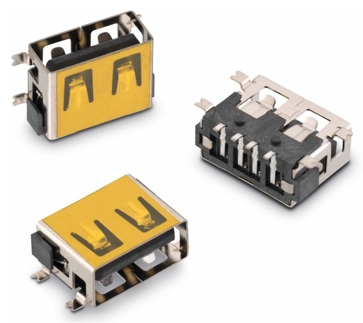 Wurth Elektronik Straight, SMT, Socket- Single Port Type A 2.0 USB Connector