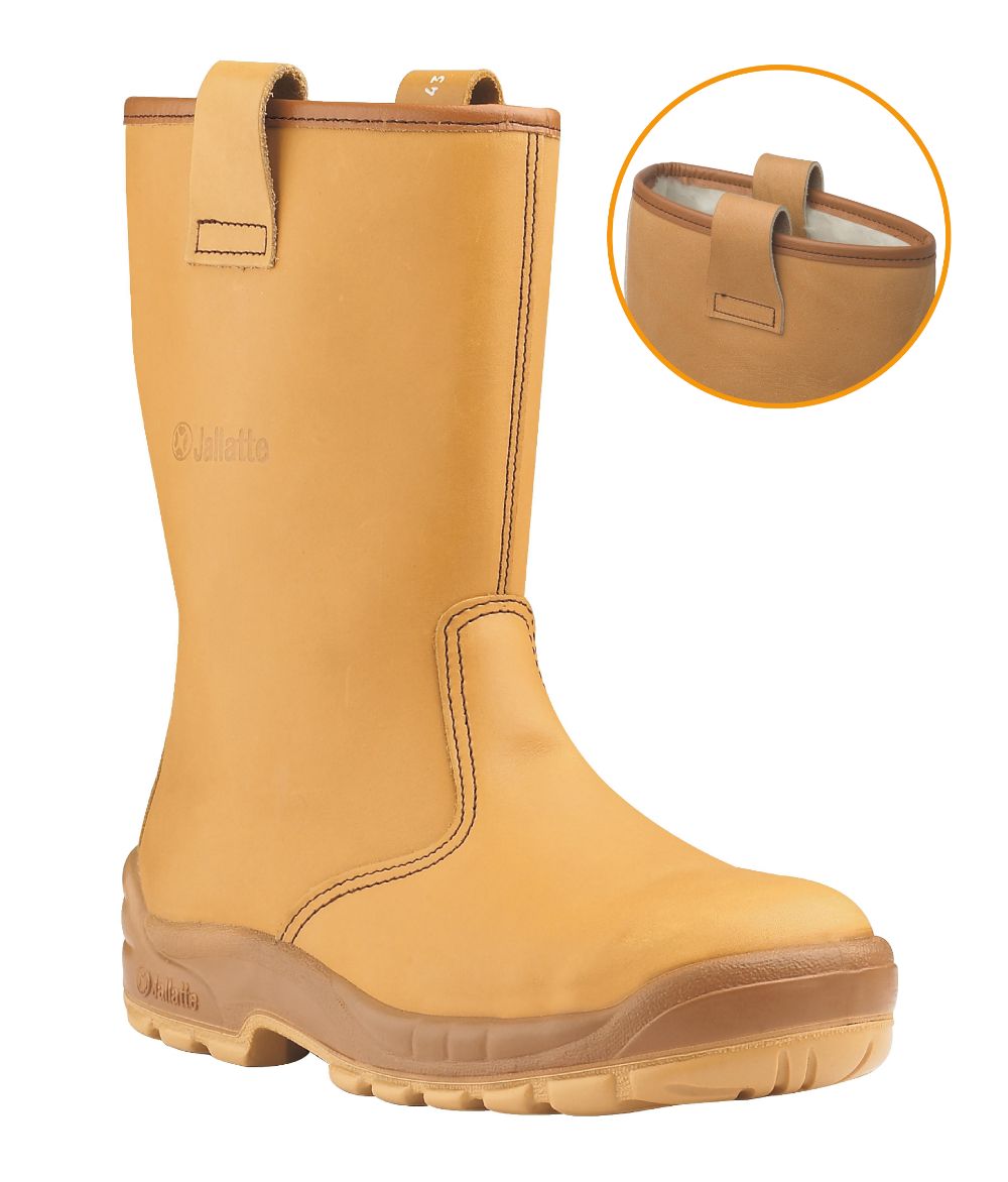 Jallatte JALARTIC SAS Beige Steel Toe Capped Unisex Safety Boot, UK 10.5, EU 45