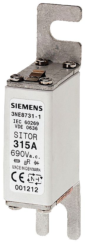 Siemens 125A Slotted Tag Fuse, NH000, 690V