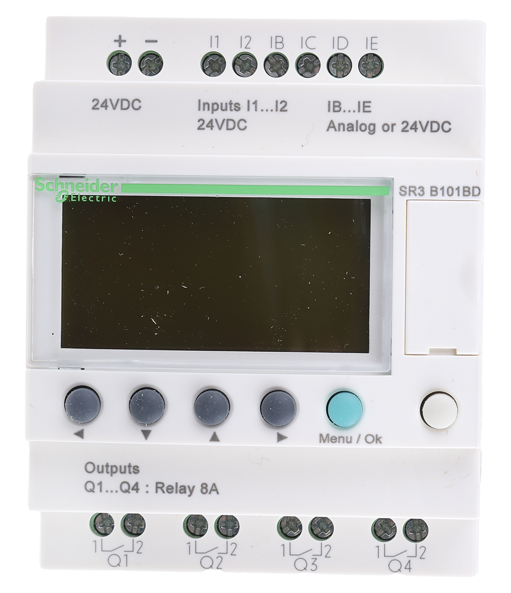 Schneider Electric Zelio Logic Series Logic Module, 24 V dc Supply, Relay Output, 6-Input, Analogue, Discrete Input
