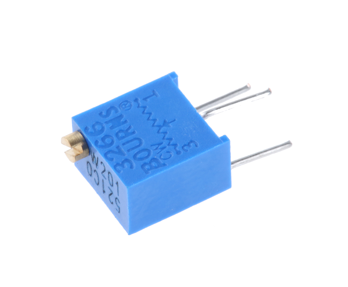 200Ω, Through Hole Trimmer Potentiometer 0.25W Top Adjust Bourns, 3266