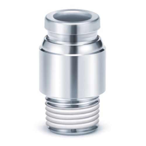 SMC KQB2 Series Hexagon Socket Head Male Connector, M5 to 4 mm, Threaded-to-Tube Connection Style, KQB2S04-M5