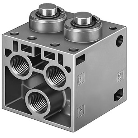 Festo 5/2 Way Valve, Monostable Mechanical Valve V-5 Series, G 1/4, G 1/4, 6809