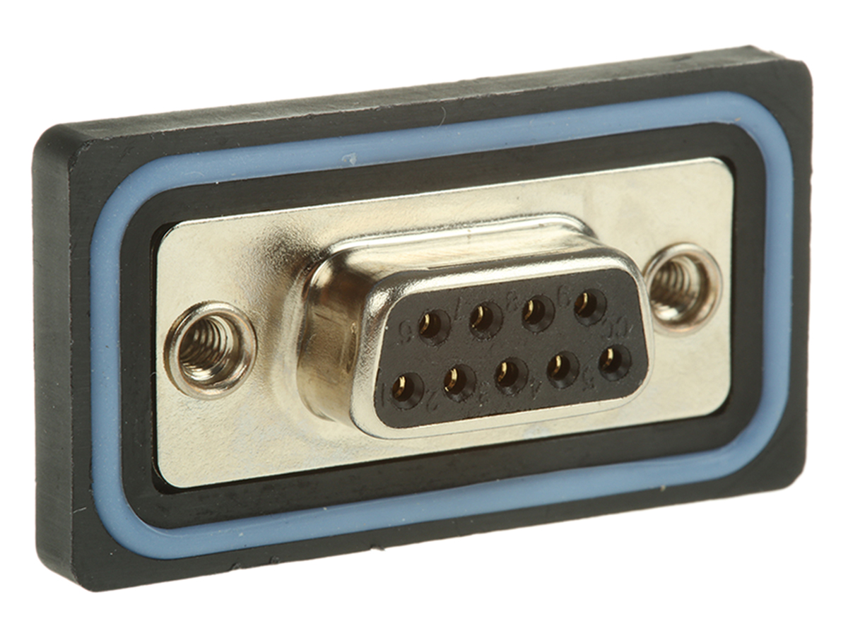 ASSMANN WSW A-DF 9 Way Panel Mount D-sub Connector Socket, 2.77mm Pitch