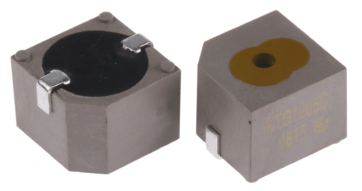 RS PRO 94dB SMD Continuous Internal Magnetic Buzzer Component, 12.8 x 12.8 x 10mm, 4V Min, 7V Max