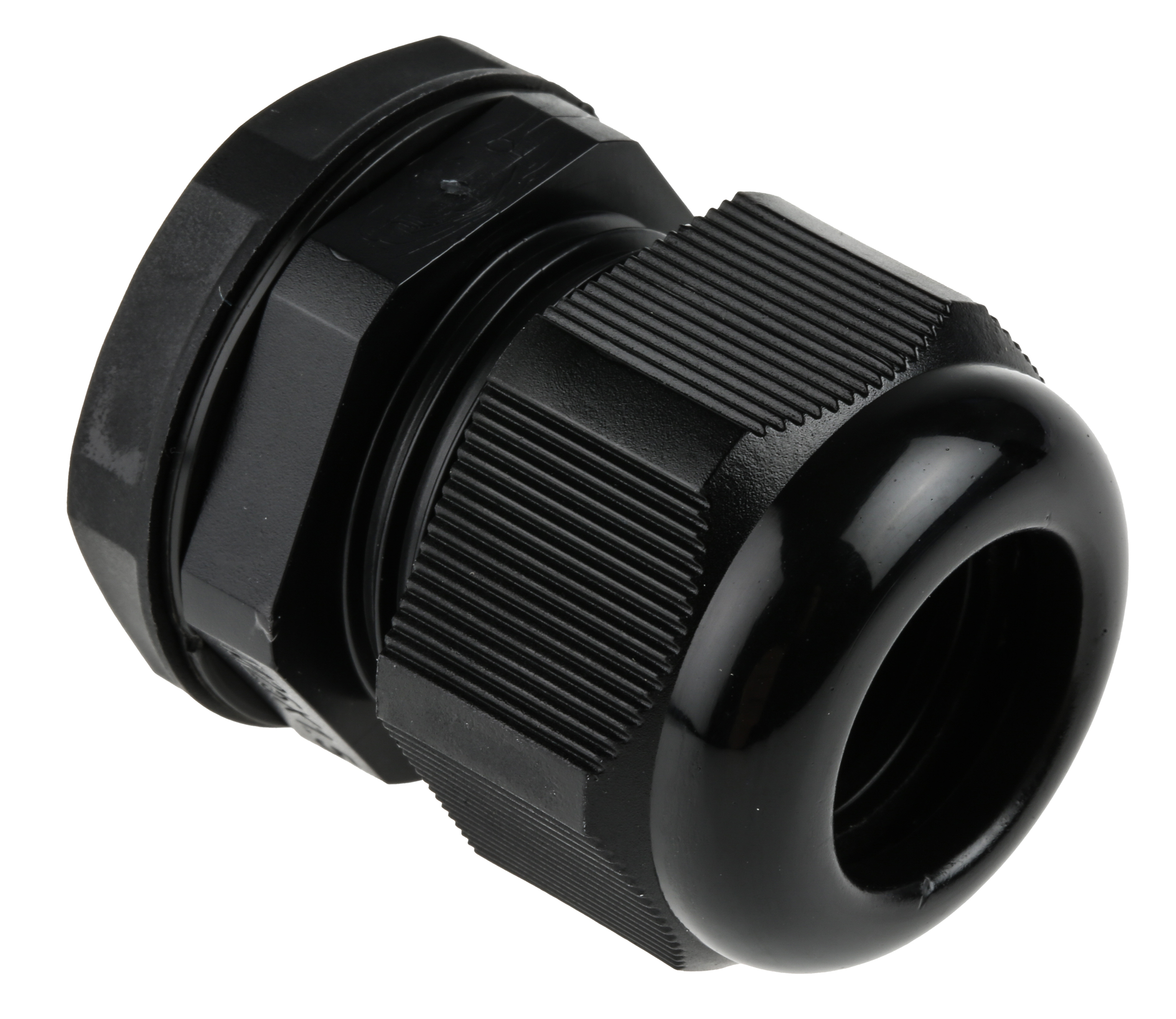RS PRO Black Nylon Cable Gland, M25 Thread, 13mm min., 18mm max., IP68
