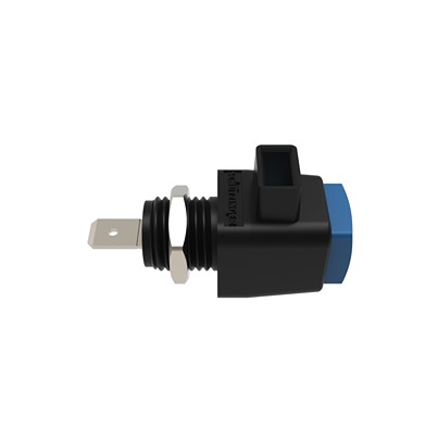 Schutzinger 12.5mm Blue Terminal Post, 300V, 16A, Pg 7 Thread