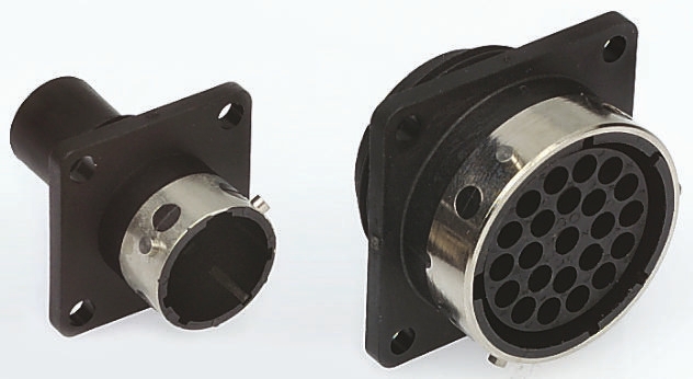 Souriau Sunbank by Eaton Circular Connector, 3 Contacts, Flange, Standard Connector, Plug, Male, IP65, UTG Series